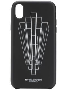 MARCELO BURLON COUNTY OF MILAN чехол для iPhone XR с логотипом