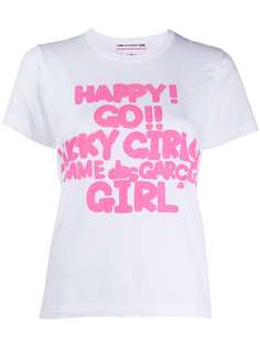 Comme Des Garçons Girl футболка с графичным принтом