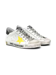 Golden Goose Kids кроссовки Superstar с графичным принтом