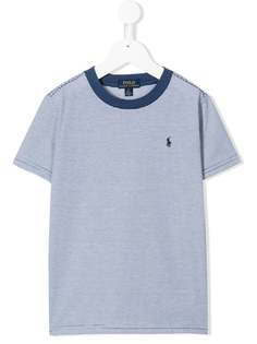 Ralph Lauren Kids футболка в полоску с вышитым логотипом