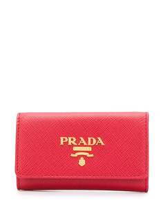 Prada ключница с металлическим логотипом