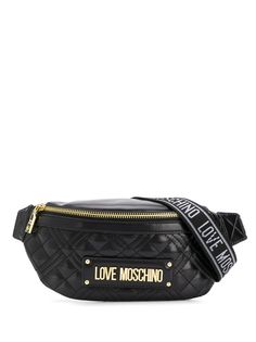 Love Moschino стеганая поясная сумка