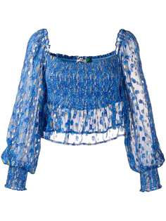 Rixo блузка с эластичной вставкой и цветочным принтом