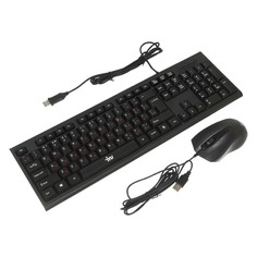 Комплект (клавиатура+мышь) Oklick 621M IRU, USB, проводной, черный [475653]