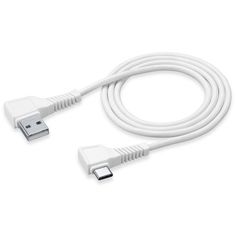 Кабель USB Type-C Cellular Line USB/USB-C угл. 1м, White (USBDATALCTYC1MW) USB/USB-C угл. 1м, White (USBDATALCTYC1MW)