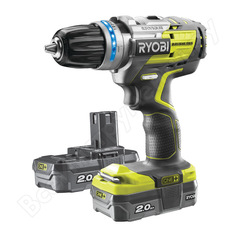 Бесщеточная ударная дрель-шуруповерт ryobi one+ r18pdbl-220s 5133003436