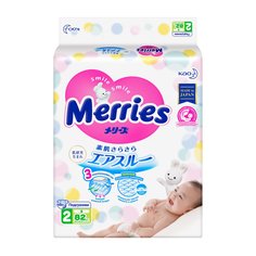 Подгузники Merries Air Through (4-8 кг) шт.