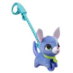 Интерактивная мягкая игрушка FurReal Friends Питомец на поводке Собака на поводке цвет: синий