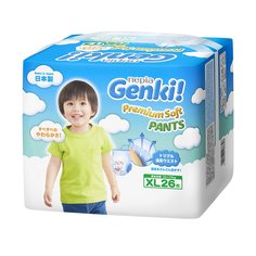 Трусики-подгузники Genki, р. 4+, 12-17 кг, 26 шт Genki!