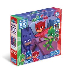 Пазл PJ Masks Герои в масках 100 элементов + наклейки Спасение мира