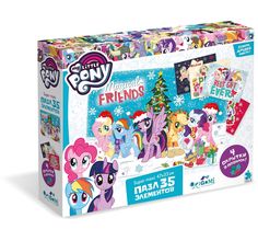 Пазл My Little Pony 35 элементов Зимнее волшебство +4 открытки