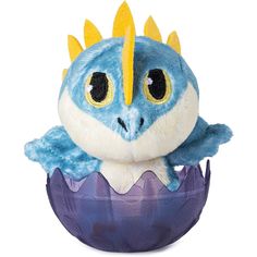 Мягкая игрушка Dragons Дракон в фиолетовом яйце