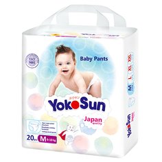 Трусики-подгузники Yokosun, р. 3, 6-10 кг, 20 шт