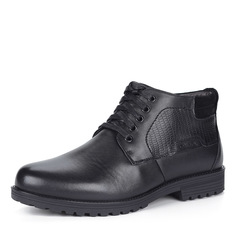Ботинки Черные кожаные ботинки на шерсти Rieker