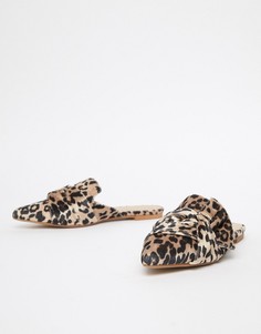 Бархатные мюли с леопардовым принтом ALDO Unalillan-Мульти