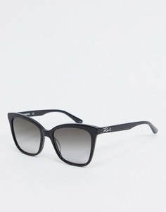 Солнцезащитные очки "кошачий глаз" Karl Lagerfeld Ironik-Черный