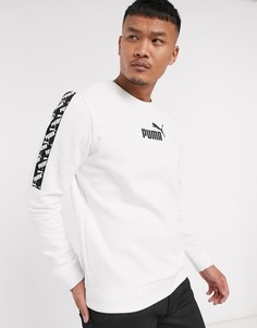 Белый лонгслив Puma