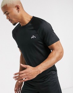 Черная спортивная футболка First Menswear-Черный