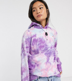 Oversize-худи с логотипом и шнурком Ellesse-Фиолетовый
