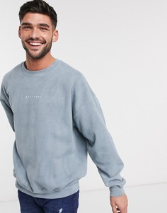 Синий oversized-свитшот Topman