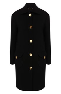 Шерстяное пальто Versace