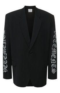 Пиджак из смеси вискозы и шерсти Vetements
