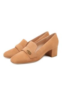 Замшевые лоферы Stuart Weitzman