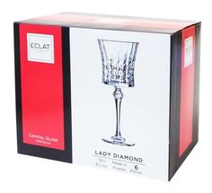 Набор фужеров для вина Eclat Cristal dArques Lady Diamond, 190 мл (6 шт.)