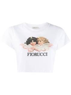 Fiorucci укороченная футболка Vintage Angels