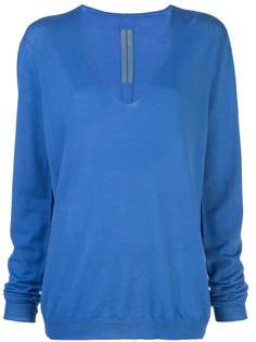 Rick Owens джемпер свободного кроя с V-образным вырезом