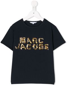 The Marc Jacobs Kids футболка с декорированным логотипом