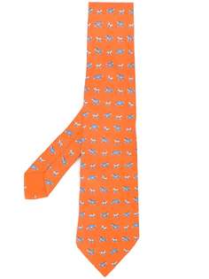 Hermès Pre-Owned галстук с принтом