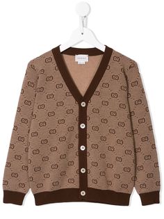 Gucci Kids кардиган с монограммой