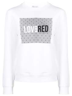 RedValentino толстовка с принтом LoveRed