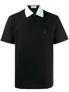 LANVIN рубашка-поло с вышитым логотипом