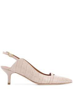 Malone Souliers Marion 45mm crocodile-effect pumps