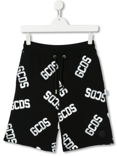 Gcds Kids шорты с кулиской и логотипом