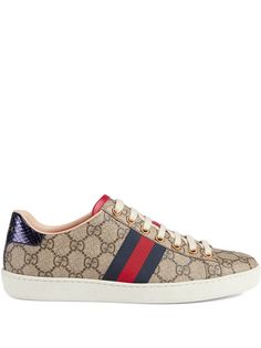 Gucci кроссовки Ace с узором GG Supreme