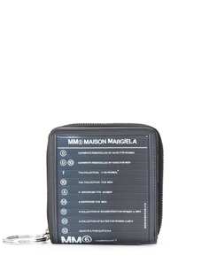 MM6 Maison Margiela кошелек с круговой молнией и логотипом