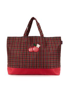 Familiar сумка-тоут в клетку гингем