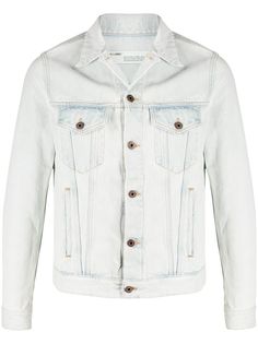 Off-White джинсовая куртка 3D Pencil узкого кроя