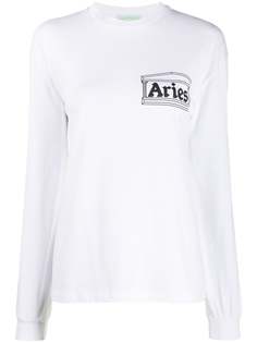 Aries футболка с длинными рукавами и логотипом