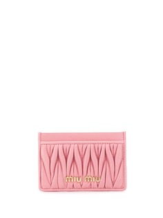 Miu Miu стеганый картхолдер