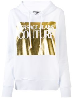 Versace Jeans Couture худи с логотипом и эффектом металлик