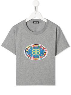 Balenciaga Kids футболка с логотипом