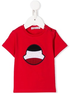 Moncler Enfant футболка с короткими рукавами и аппликацией логотипа
