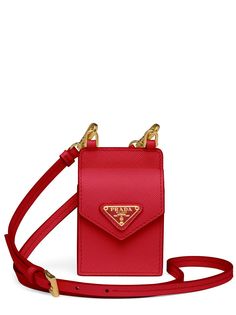 Prada чехол для телефона с ремнем на плечо