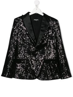 Dsquared2 Kids блейзер с вышивкой пайетками