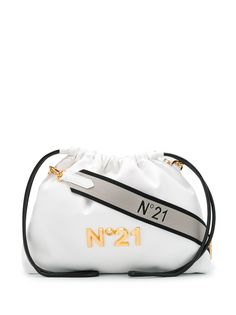 Nº21 сумка через плечо с металлическим логотипом и шнурком