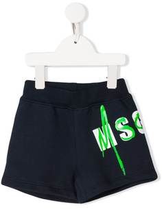Msgm Kids спортивные шорты с логотипом